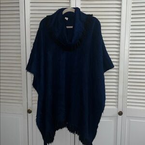 Muchana handmade Alpaca pullover fringe poncho